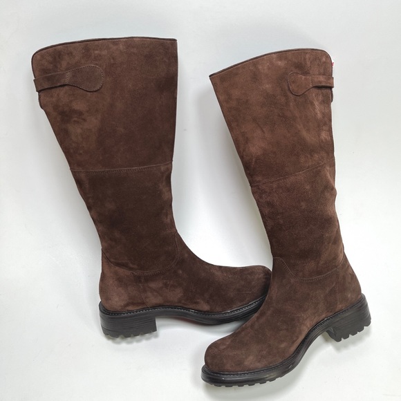 BOEMOS Womans Boots Hand Crafted Brown Leather Suede Tall Boots 120932940 - Picture 3 of 13